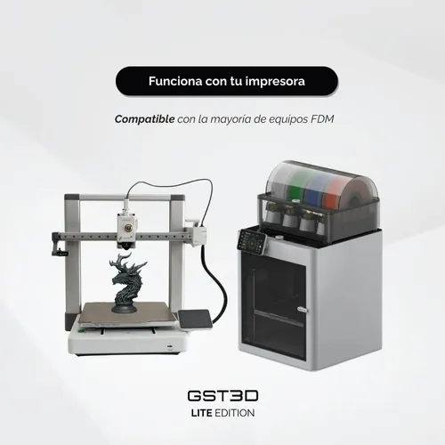 Filamento Pla High Speed Gst3d Lite 1.75mm 1kg Impresión 3d Vino