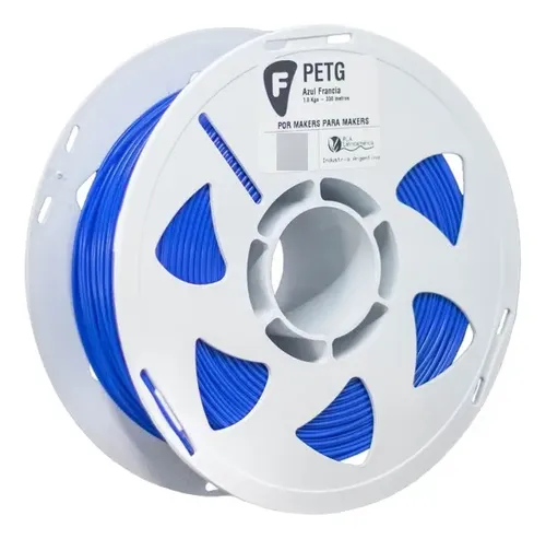 Filamento Petg Filar 1kg Para Impresora 3d Color Azul Francia