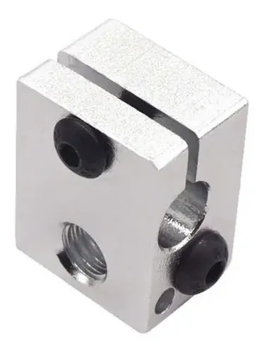 Bloque Aluminio Hotend V6 Estandar Impresora 3d