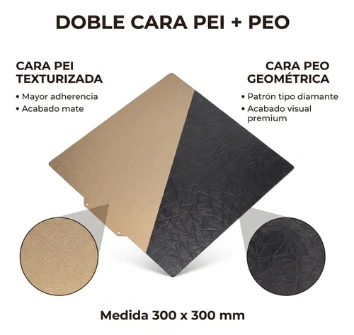 Placa Pei Peo 300mm Sidewinder X1 X2 Voron Cr10