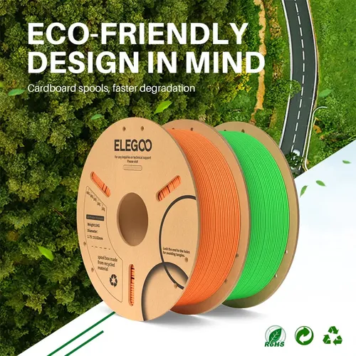 Filamento PLA Elegoo Madera de 1.75 mm y 1 kg para Impresora 3D