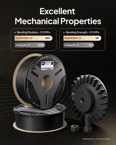 Filamento De Fibra De Carbono Elegoo Paht Para Impresora 3d,