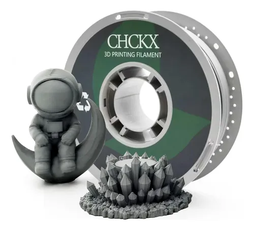 Filamento Petg Fibra De Vidrio 3d Gris 1 75 Mm 1kg
