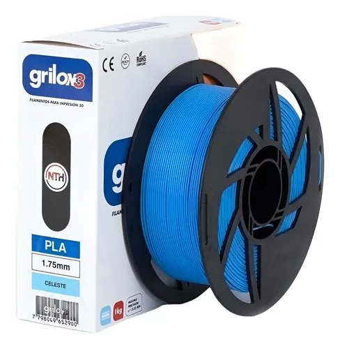 Filamento Pla Ingeo Grilon3 1kg – 1.75mm Impresion 3d Dropix Color Celeste