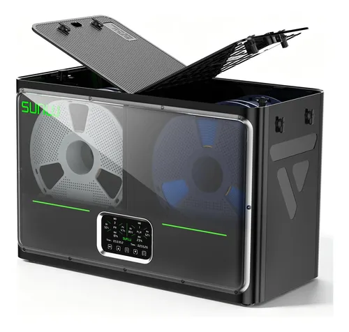 Secador De Filamento Sunlu S4 Pro Black De Doble Cámara