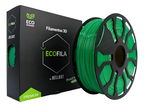 Filamento Pla Hellbot Ecofila 1kg 1.75mm Impresora 3d Color Verde