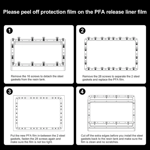 Pegoo 3 Piezas De Película Pfa Release Liner Film 2.0 Para E