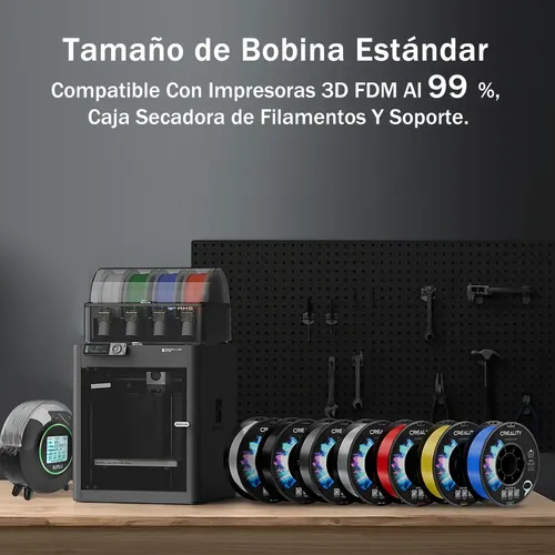 Creality Cr-petg Filamento 1.75 Para Impresora 3d Fdm Color Negro