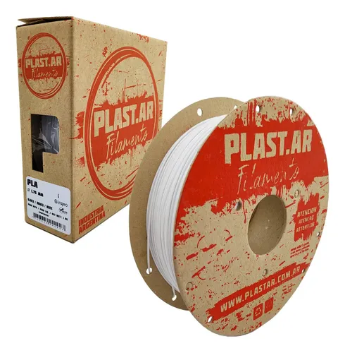 Filamento Impresora 3D PLA Plast Ar Blanco 1kg 1.75mm