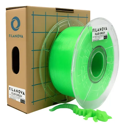 Filamento Pla High Speed Filanova 1kg 1.75mm Verde Flúo Impresión 3D