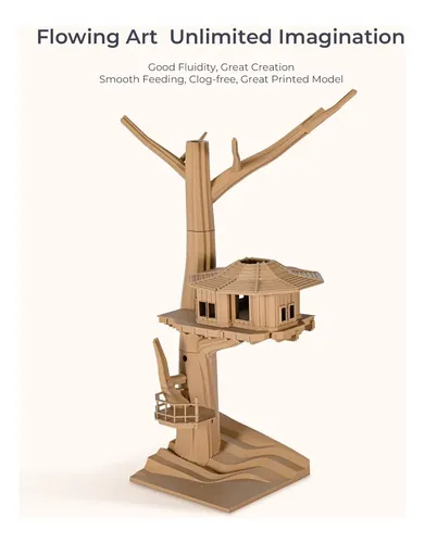 Filamento Pla Creality Wood 1.75mm 1kg Acabado Madera