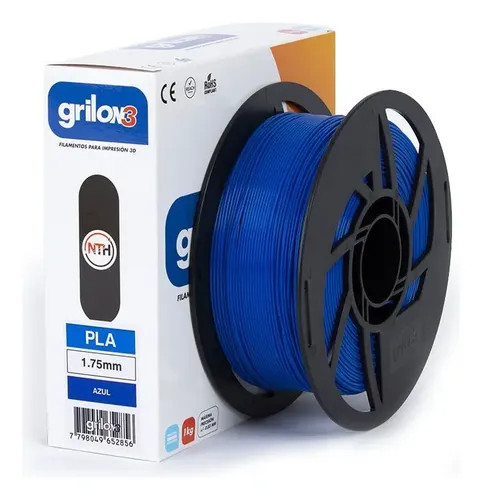 Filamento 3D Grilon3 PLA de 1.75mm y 1kg naranja flúor