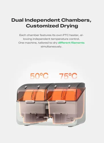 Crealityspacepi X4l Caja Secadora De Filamento Para 4 Carret