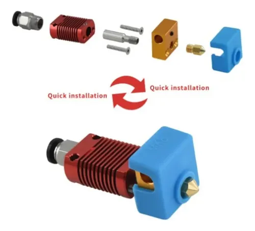 Hotend Mk8 Creality Ender 3 Cr10 0.4mm *capas3d*