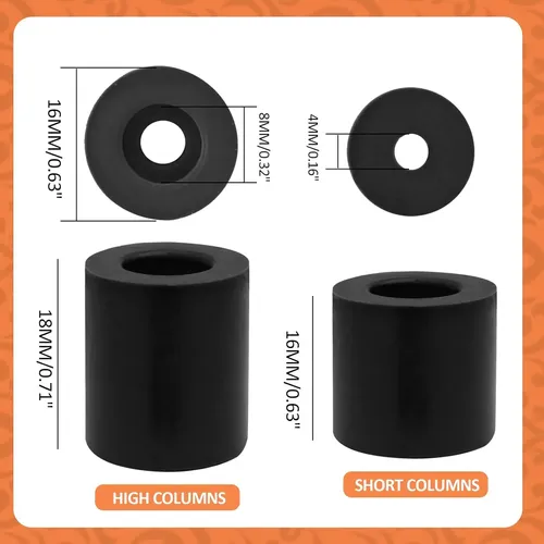 Resortes Niveladores Impresora 3d Silicona Naranja 12 Piezas