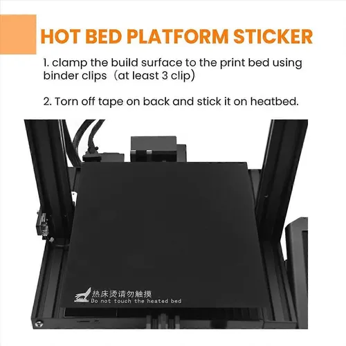 Adhesivo De Plataforma Para Cama Caliente, 235 X 235 Mm, Accesorios Para Impresoras 3d