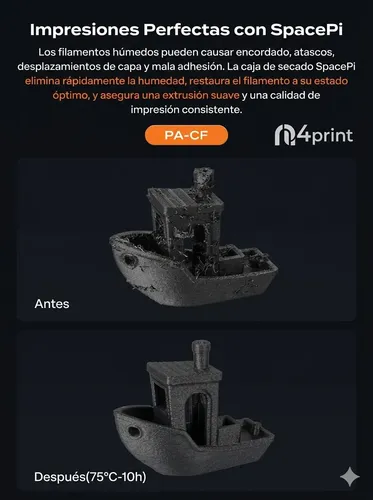 Secador Filamento Creality Space Pi V2 Plus New 2026 N4print