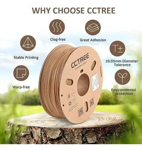 Filamento Impresora 3d Pla Madera Cctree