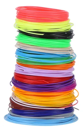 Recambios Pcl De Filamento 3d De 20 Colores De 1,75 Mm Para