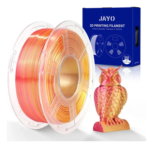 Filamento Silk Pla+ Jayo 1.1kg Doble Color, Brillante Y -cn
