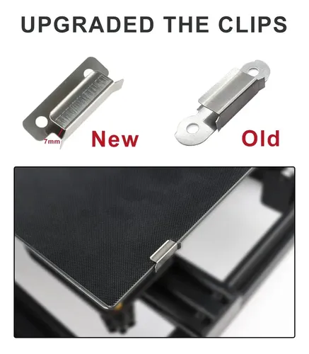 Placa Vidrio Templado 3d 310x310x4mm Con Clips X4