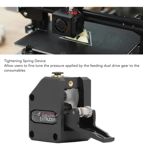 Extrusor Dual Drive Transparente 1 75mm Para Impresora 3d 12