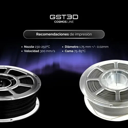 Filamento Petg High Speed Gst3d Cosmos 1kg 1.75mm Beige