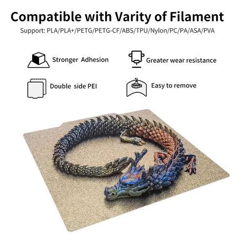 Placa Flexible Pei Texturada 120x120mm Para Impresora 3d