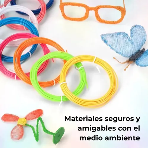 Repuesto Filamento Lápiz 3d X 200mts – 20 Colores Surtidos Multicolor