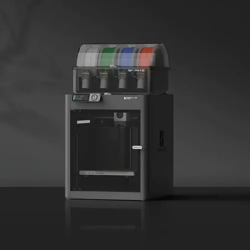Impresora 3D Bambu Lab P1S Combo AMS color negro con tecnología de impresión FDM