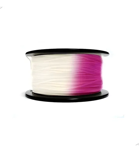 Filamento Abs 3mm Uv Blanco A Púrpura