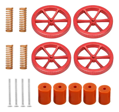 Kit Resortes Y Tuercas Metal Nivelación Cama Caliente