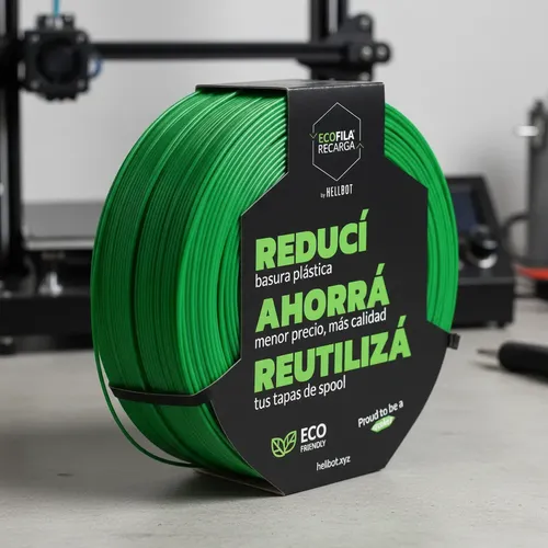 Filamento 3d Hellbot Ecofila Recarga Petg 1,75mm 1kg