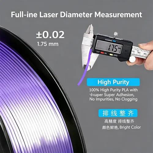 Filamento Pla 1.75mm, Alto Brillo For Impresora 3d
