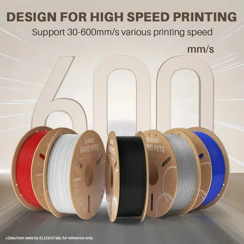 Filamento Elegoo Petg Rapid – 1kg 1.75mm Impresion 3d Color Gris