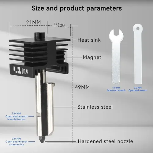 Boquilla Print Hot End Kit Para H2d/a1/a1 Dnpj