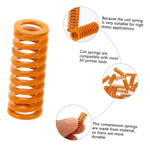 Kit 20 Resortes Espiral Nivelación Cama Impresora 3d