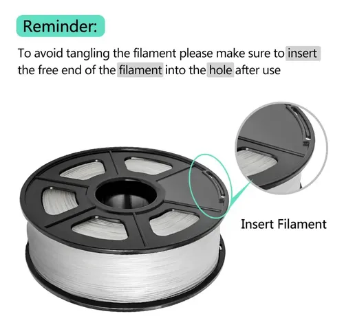 Filamento Abs De Impresión Sanlu De 1,75 Mm Para Claro