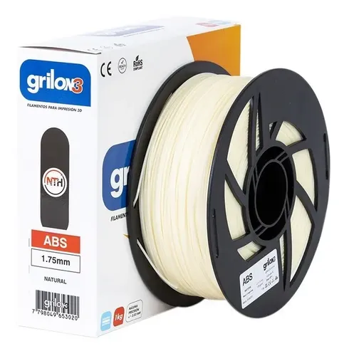 Filamento Impresora 3d Abs Grilon3 1kg Color Natural