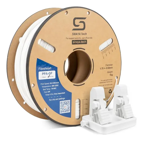 Filamento Nylon Alta Temp 15% Fibra Vidrio Blanco 1kg