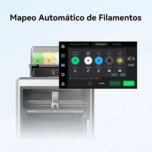 Sistema De Filamento Cfs Creality Original Para K2 Plus Y Hi