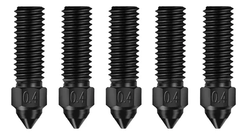 Kit 5 Boquillas Acero Endurecido 0 4mm Para Impresora 3d