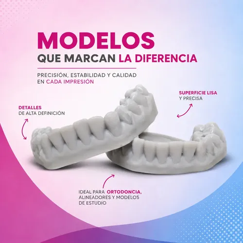 Resina 3d Prolizard Orthodontics Model Gris 1kg Ortodoncia