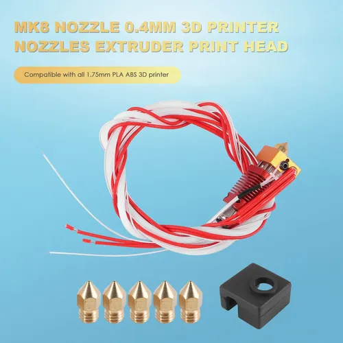 Kit Mk8 Hot End Ensamblado Para Impresora 3d Y Extrusora Par