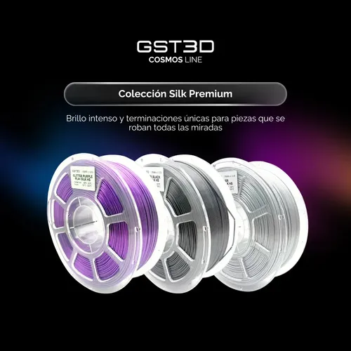 Filamento Pla+ Silk High Speed Gst3d Cosmos 1kg 1.75mm Bronze