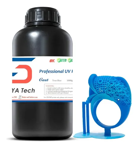 Resina Para Impresión 3d Fundible Azul 405nm 1kg