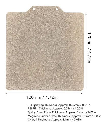 Piezas De Impresora 3d: Placa De Acero De Doble Cara, Suavem