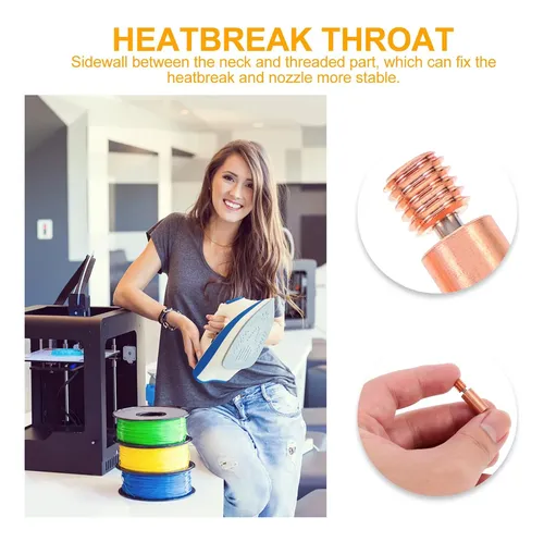 Impresora 3d Bimetálica Heatbreak Smooth Heat Break De 2 Pie