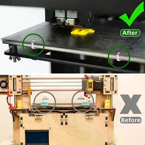 Plataforma De Vidrio Con Clip Giratorio Para Impresión