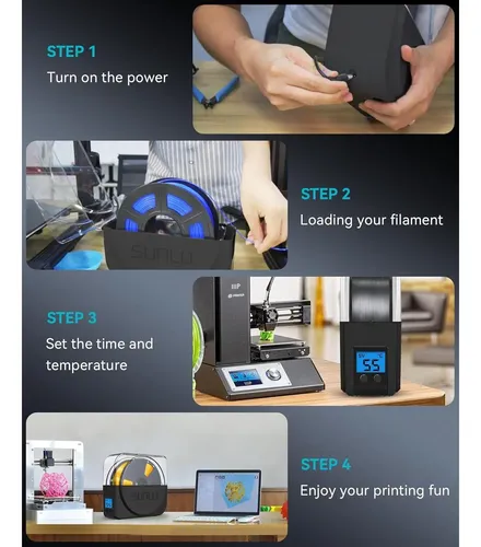 Caja Secadora De Filamento Sunlu S1 Plus Para Impresora 3d
